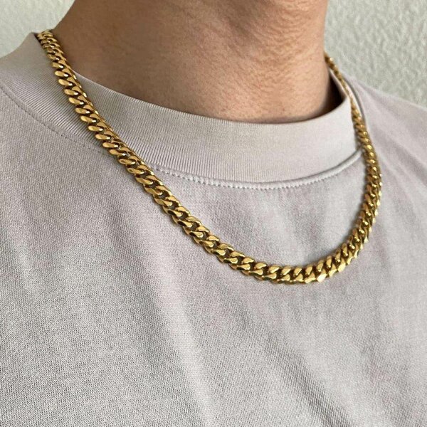 Collier Chaîne Dorée Homme