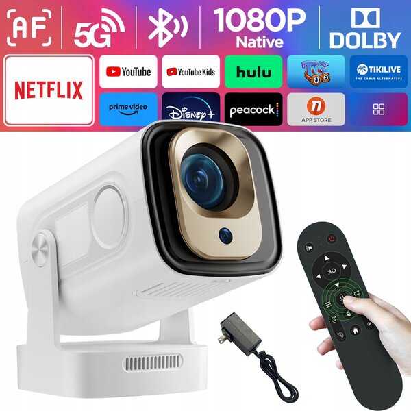 Projecteur 1080P 4K Support