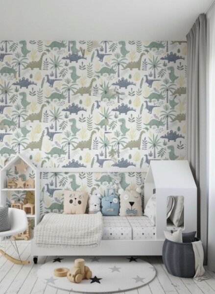 Papier peint dinosaures enfant