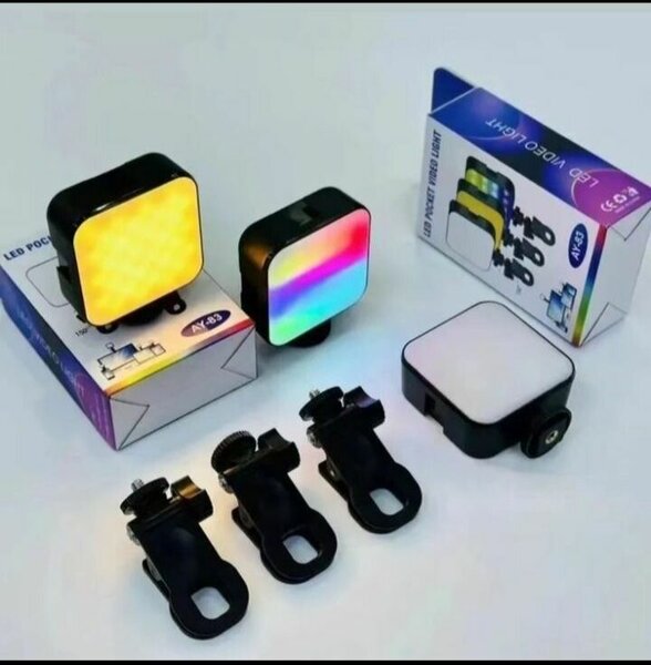 Lampe vidéo LED RGB portable
