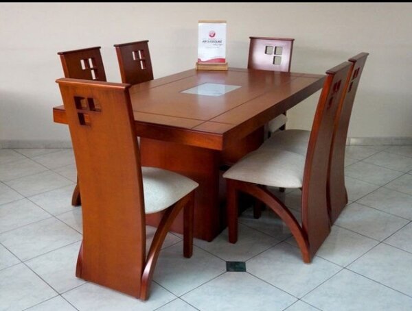 Table à manger en bois avec rallonges