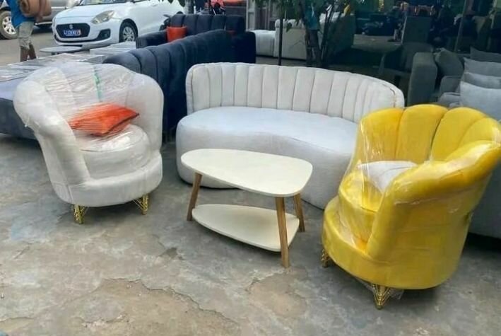 Ensemble canapé et fauteuil design luxe