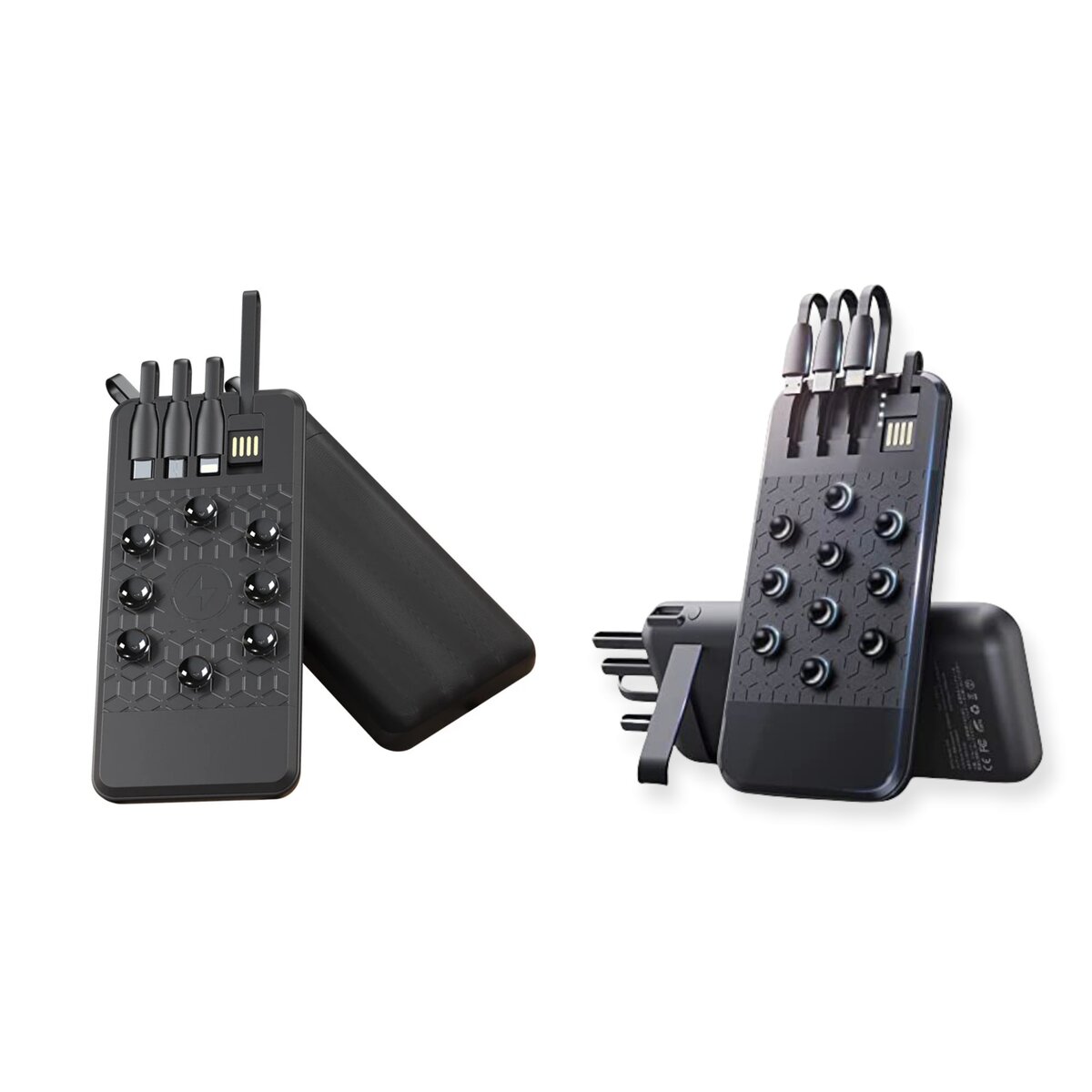 Power bank 4 câbles charge rapide