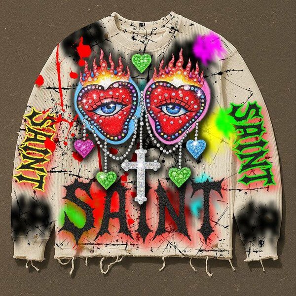 Sweatshirt homme graphique Saint