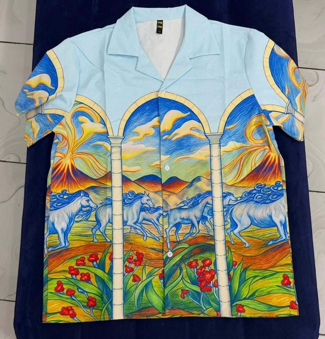 Chemise homme été imprimé