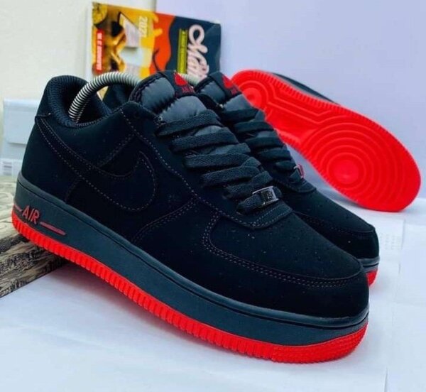 Air Force 1 black and red