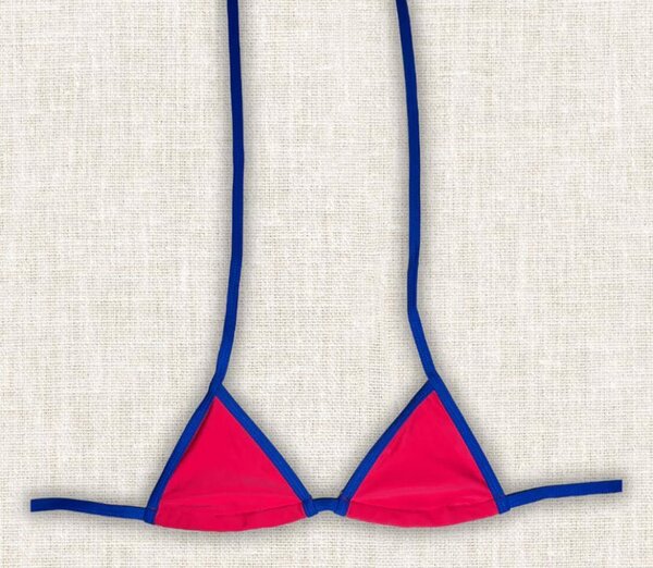 Bikini sexy triangle bicolore
