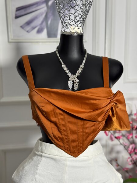 Top bustier satin chic