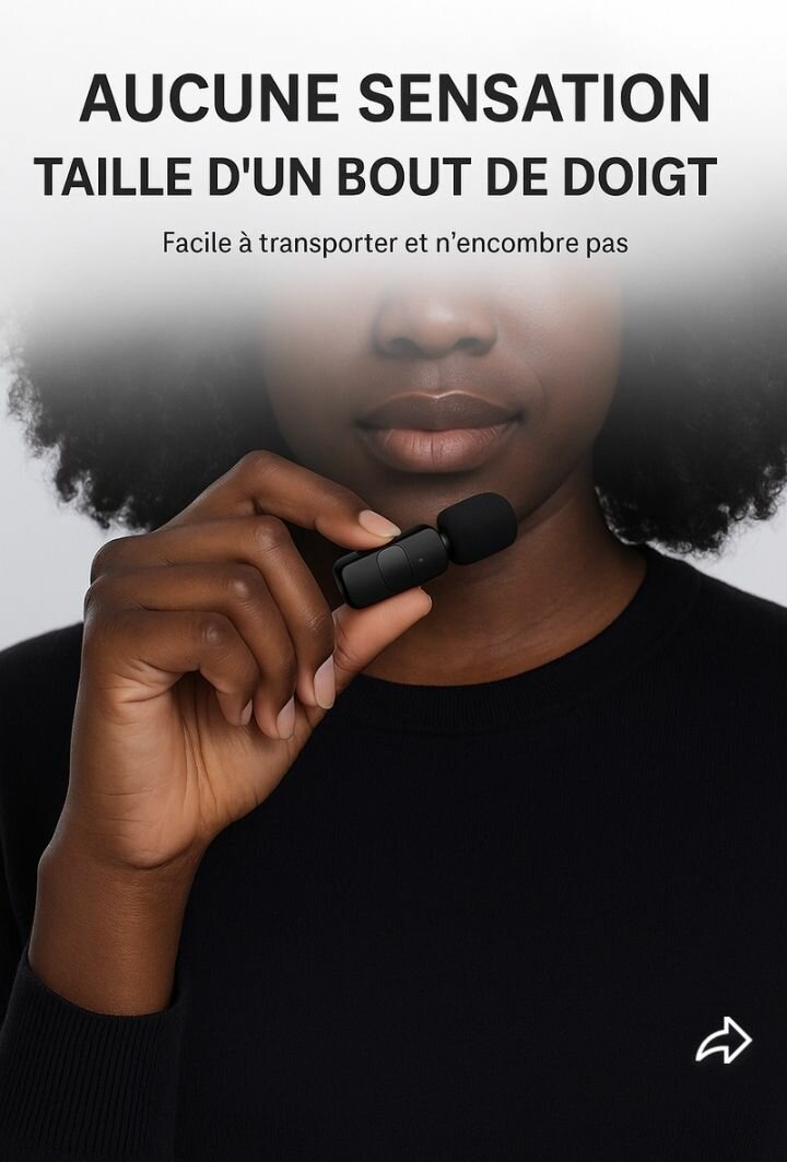 Microphone Cravate Sans Fil