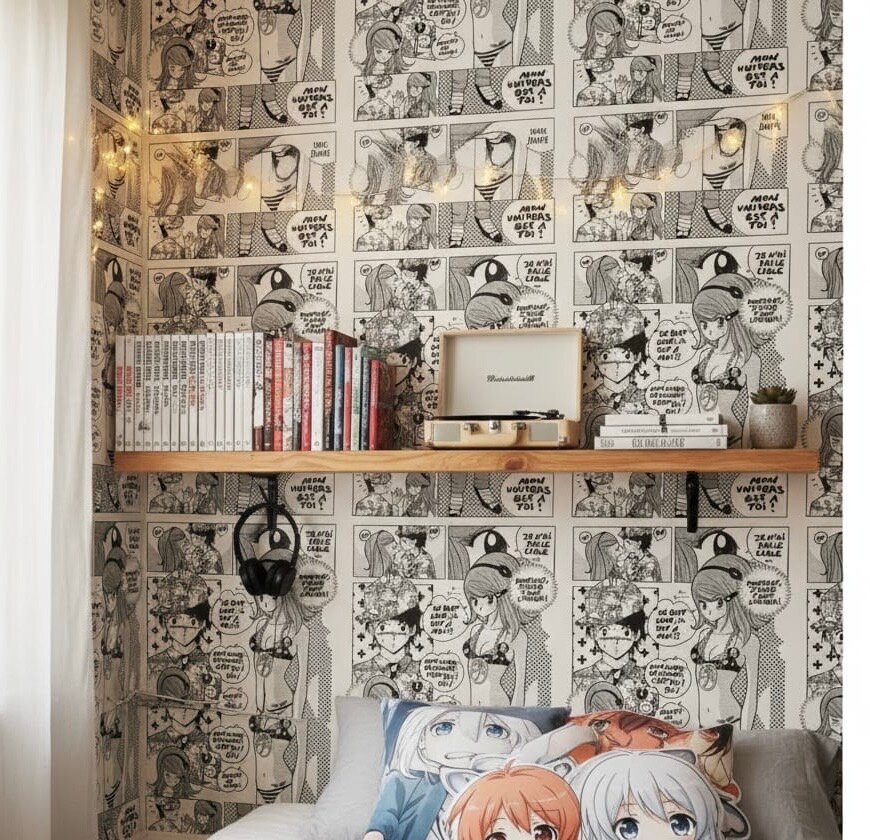 Papier Peint Manga Décoratif