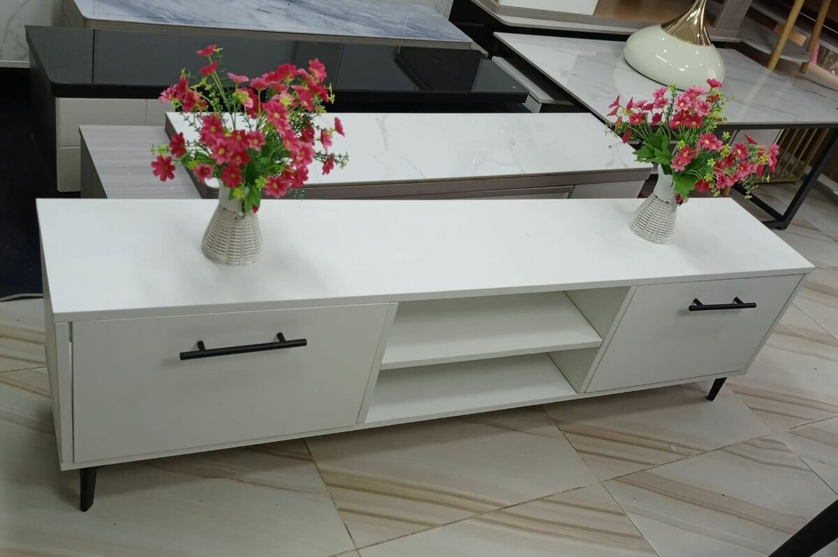 Meuble TV Blanc Moderne