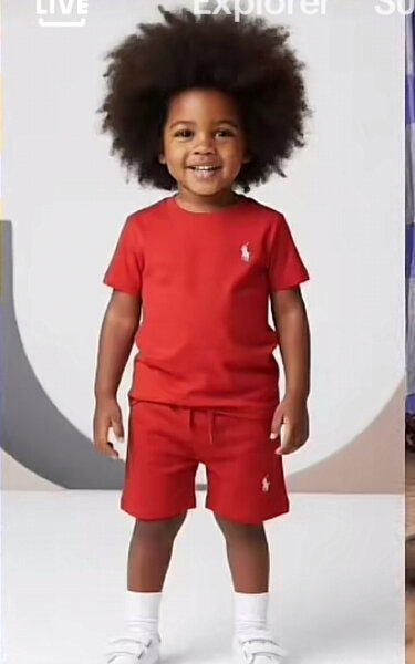 Ensemble rouge pour enfant