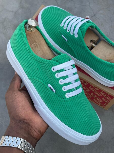 Baskets Vans vertes en toile