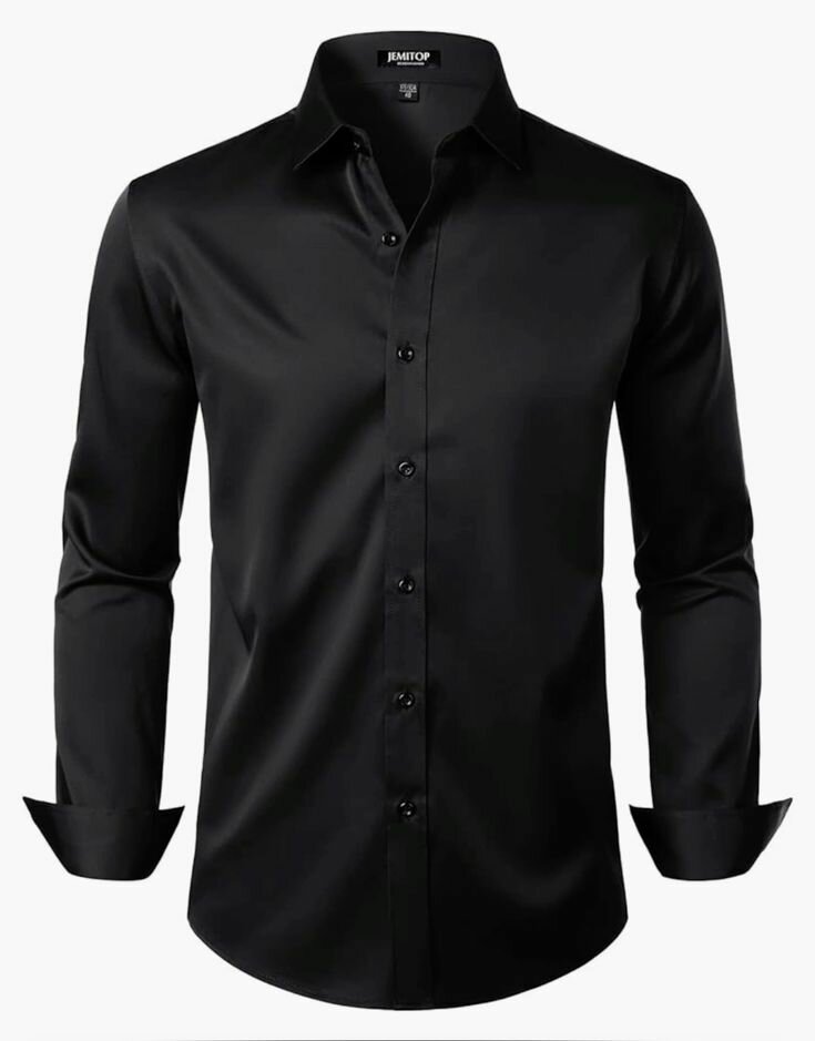 Chemise Noire Classique Homme