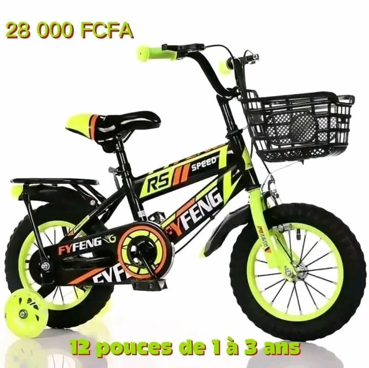 Vélo enfant 12 pouces coloré
