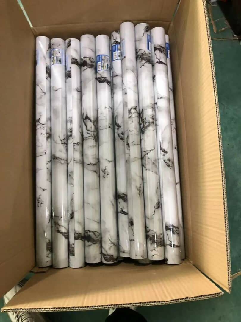 Film autocollant marbré