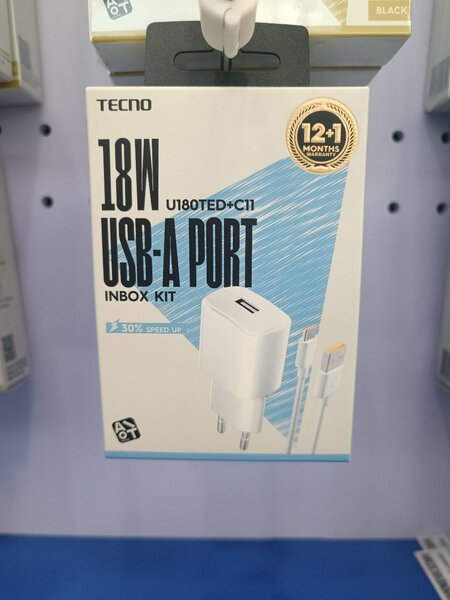 Chargeur 18W USB-c Tecno