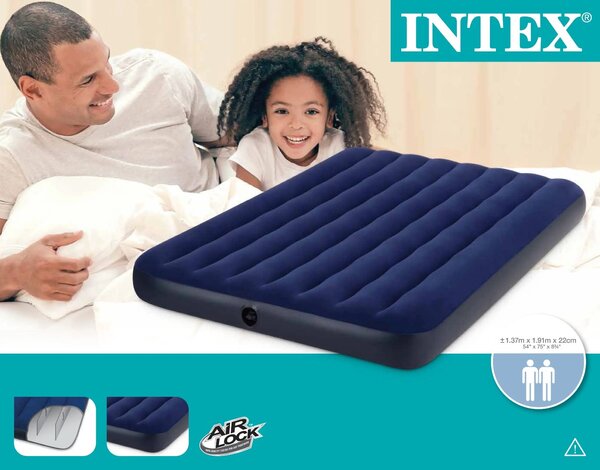 MATELAS GONFLABLE DEUX PLACES SANS POMPE ÉLECTRIQUE