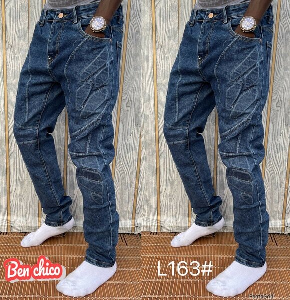 Jeans homme décontracté brodé