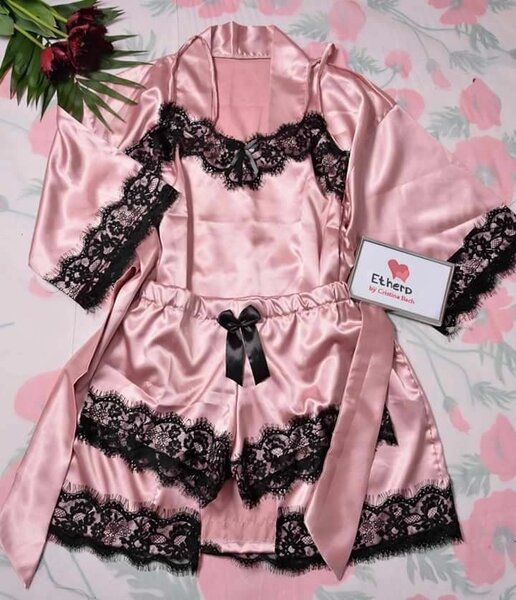 Pyjama Satin Etherd luxe pour femme