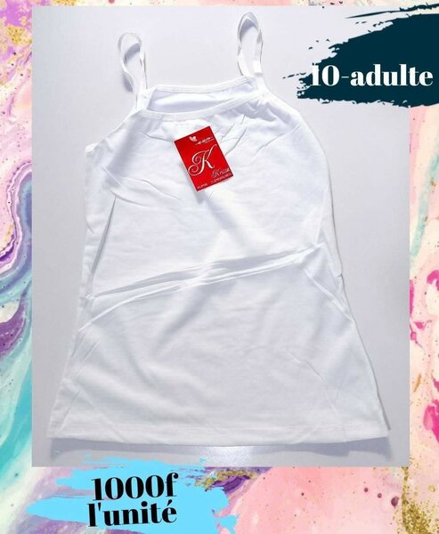 Débardeur blanc pour enfants