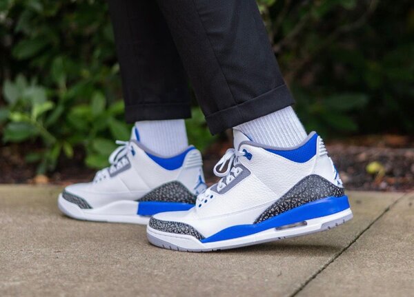 Baskets Air Blanches et Bleues