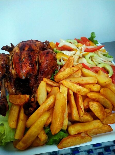 Poulet Rôti avec Frites