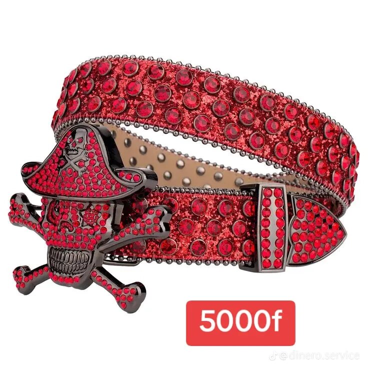 Ceinture Crâne Glamour