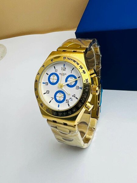 Montre Chronographe Dorée Homme