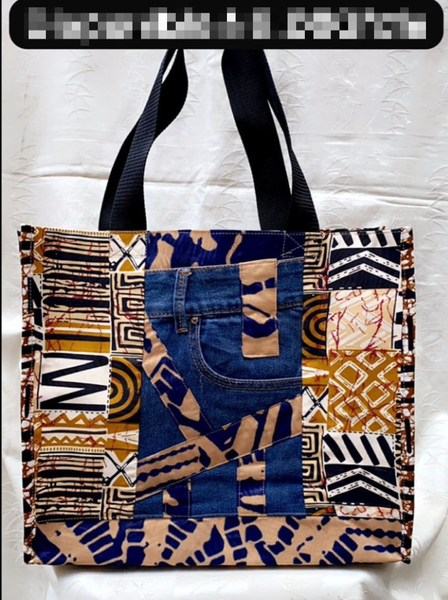 Sac à bandoulière imprimé patchwork 