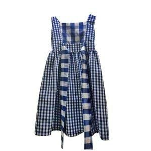 Robe Enfant Carreaux Bleus