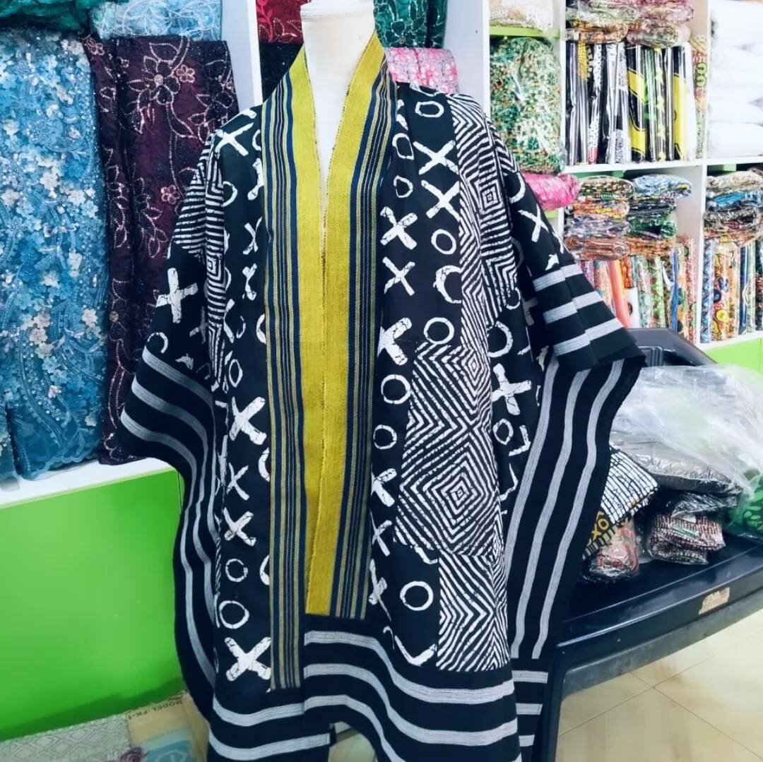 Aso Oke Ankara Kimono