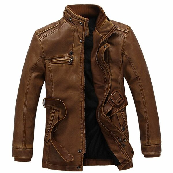 Men's Brown Leather Jacket