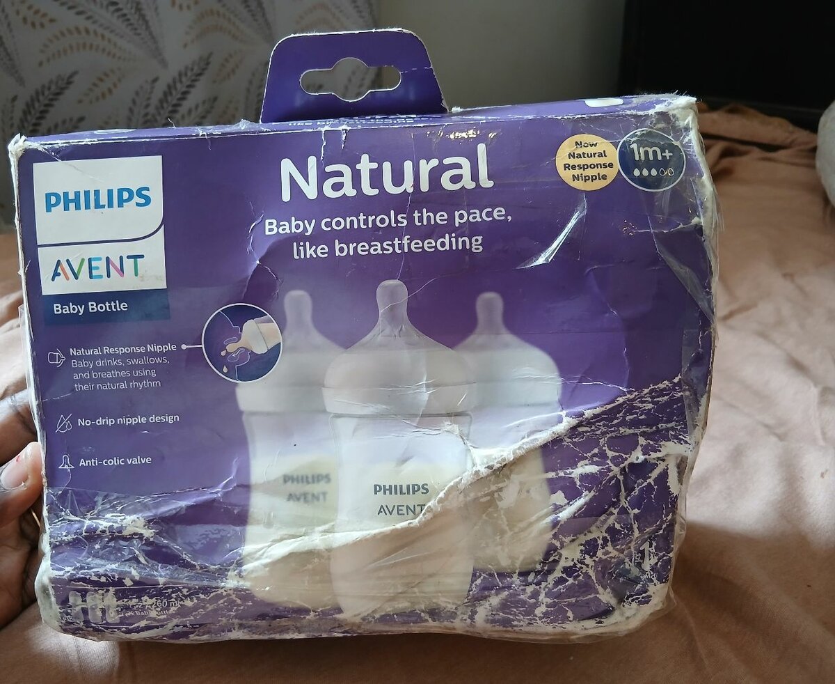 3PK PHILIPS AVENT NATURAL FEEDING BOTTLE SET