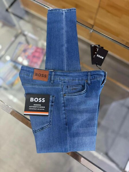 Jeans Slim Homme Boss Bleu