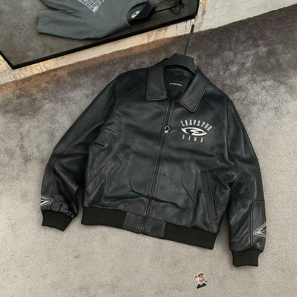 Veste en cuir pour homme