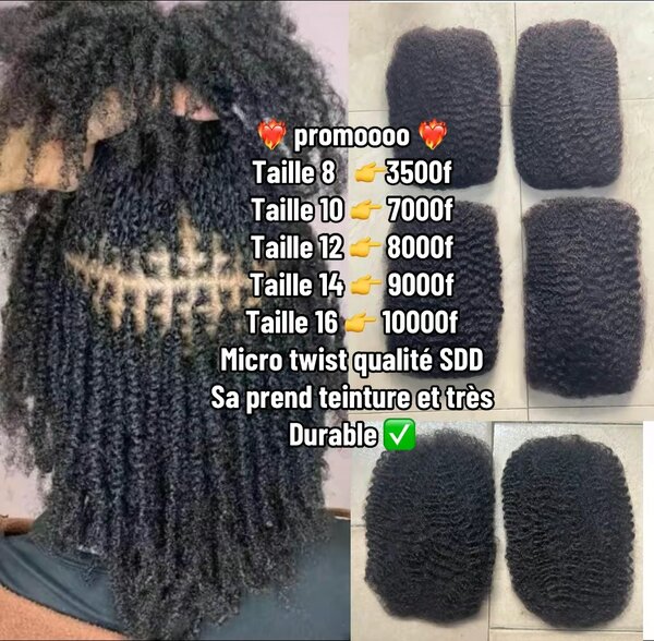 Extensions afro micro twist