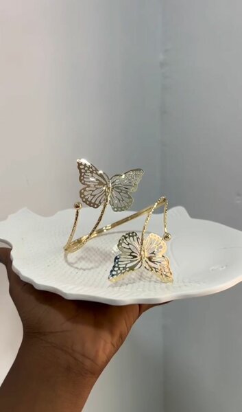 Bracelets fantaisie papillon doré