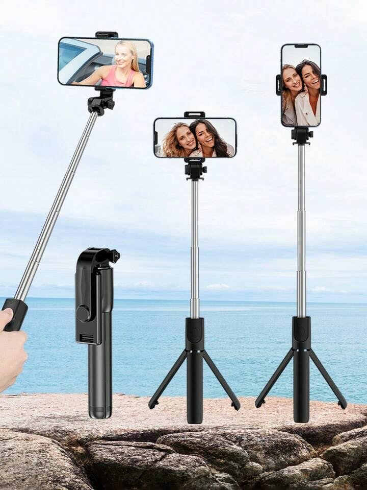 3 in 1 selfie stick tripod with Bluetooth remote control