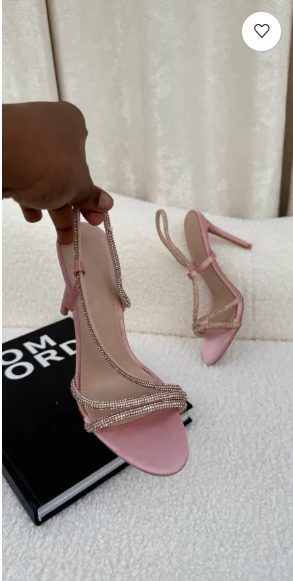 Omolara Rosegold Diamanté Sling