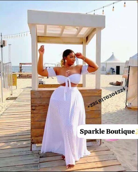 Ensemble jupe blanche