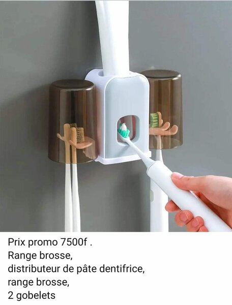 Range brosse, distributeur de pâte dentifrice,