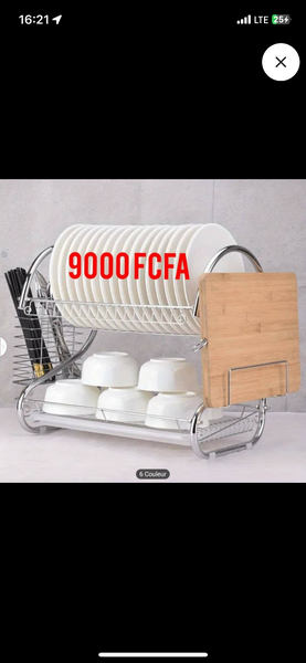 Égouttoir des assiettes