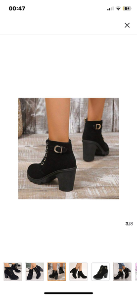 Bottines Noires à Talons