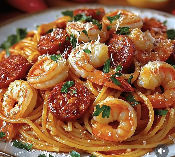 Spaghetti aux Crevettes