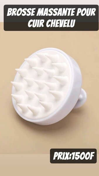 Brosse massage cuir chevelu