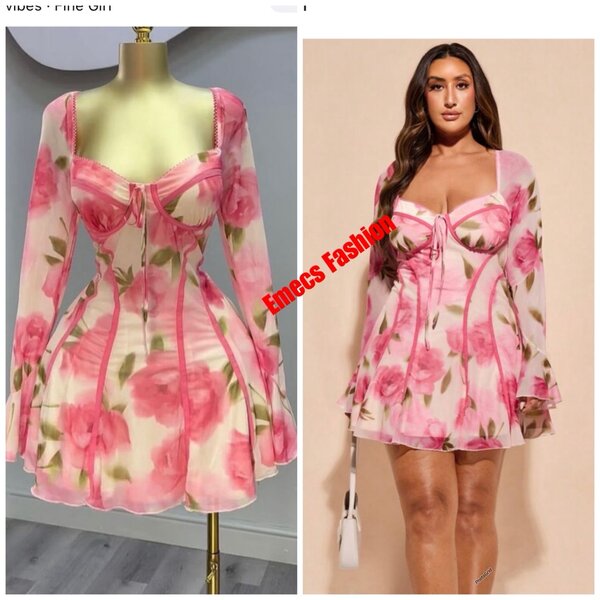 Robe Fleurie Évasée Chic