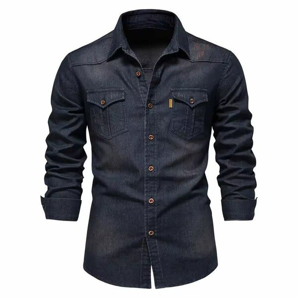 Chemise Jeans Manches Longues