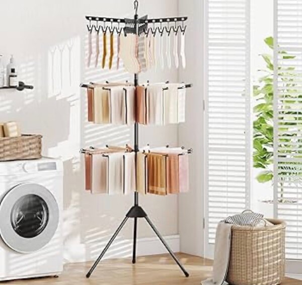 Séchoir à Linge Pliable 3 Niveaux