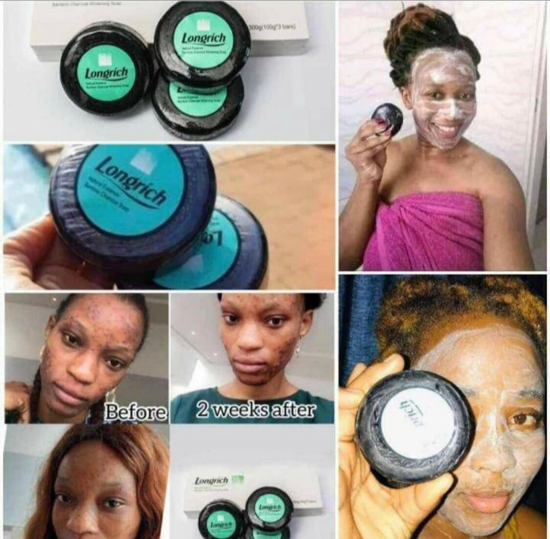 Savon Charbon Bambou Longrich